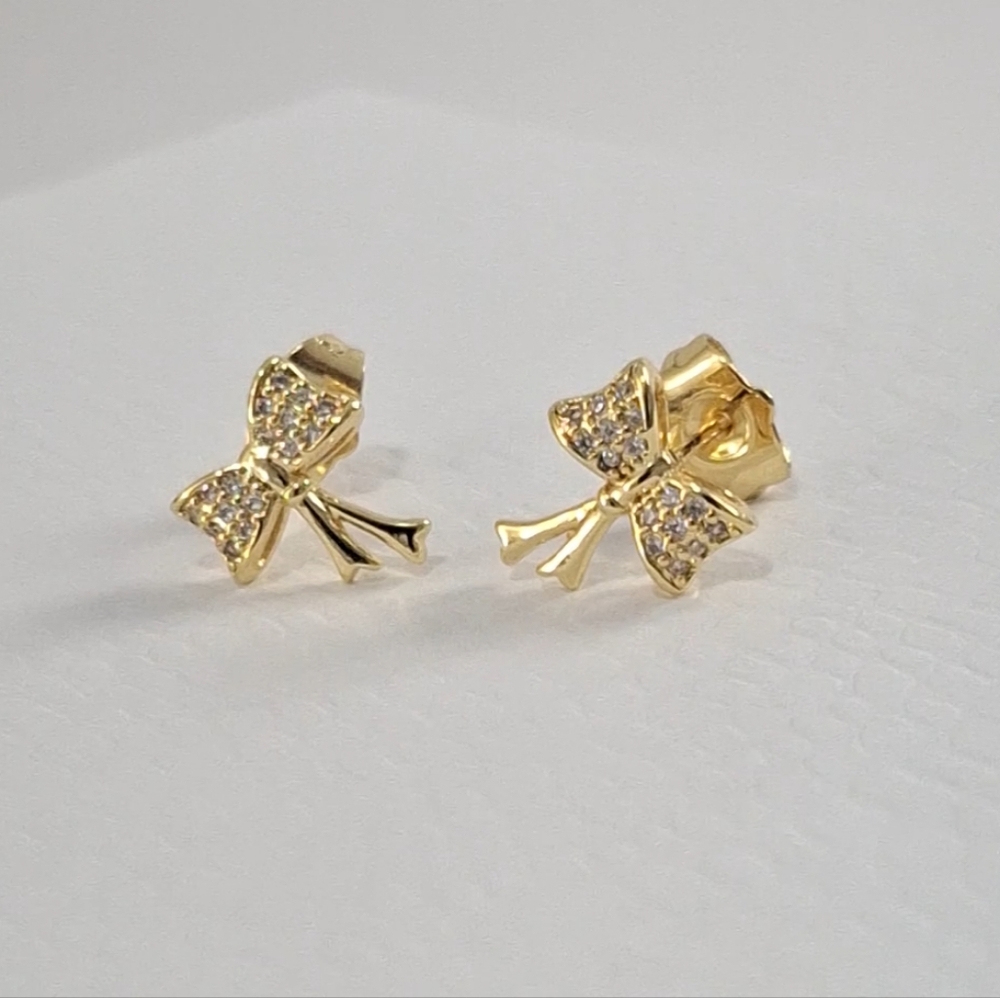 Diamonds Bow Earrings
